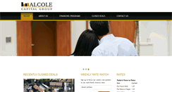 Desktop Screenshot of alcolecapital.com