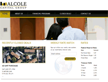 Tablet Screenshot of alcolecapital.com